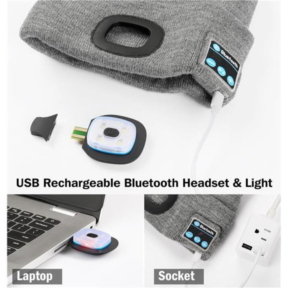 Bluetooth Beanie with The Light, Unique Tech Gift… - image 4
